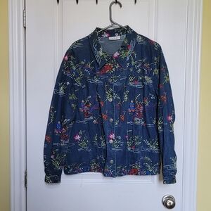 Conrad C jean jacket embroidered boho vintage Y2K 2000s plus size cotton demim